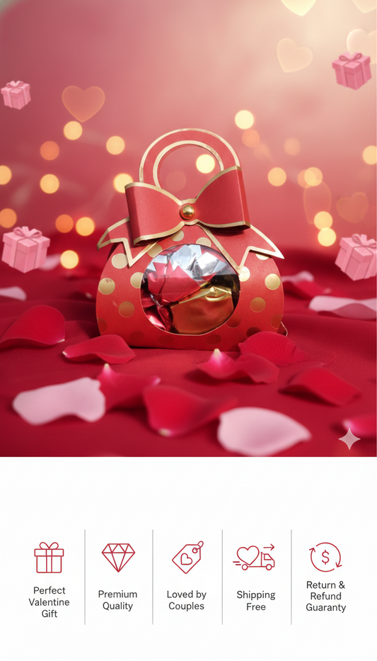 Attractive red & gold romantic design