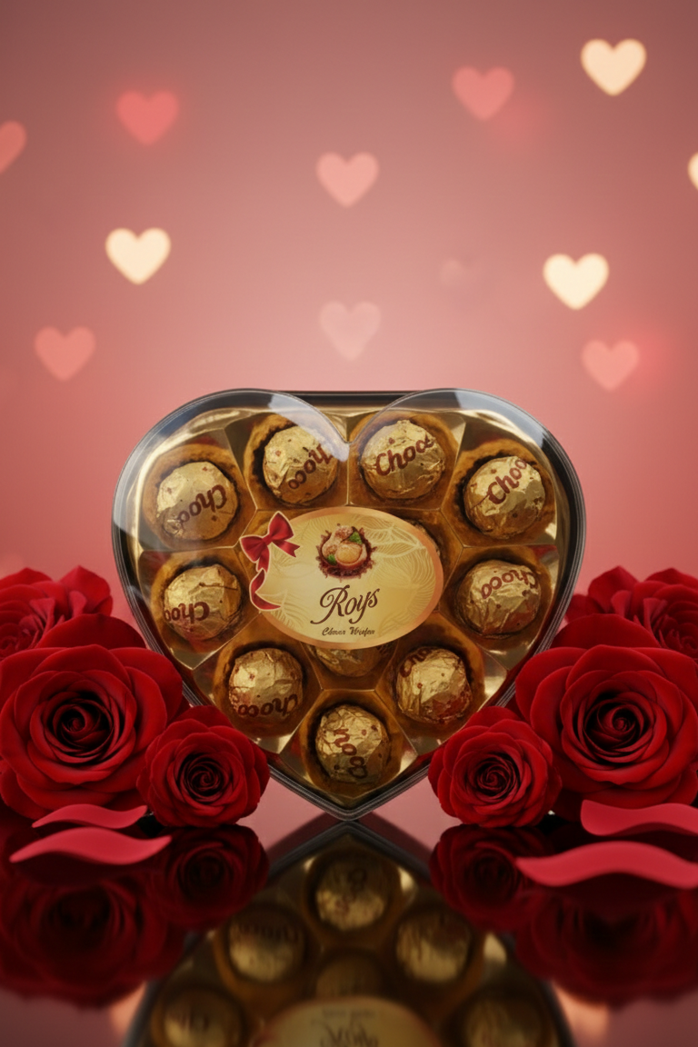 Make every moment sweeter with this elegant 12-piece chocolate gift box.
Beautifully packed in a luxury love-themed box, perfect for expressing love and emotions.