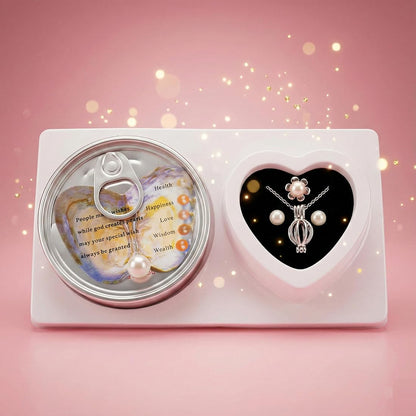Pearl Wish Box Necklace – Romantic Gift for Couples