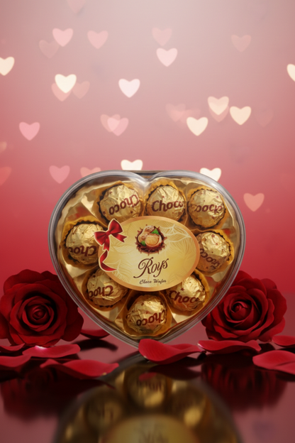 Celebrate love with this premium 8 Dry Fruits Chocolate Heart Box, beautifully packed for gifting.
A perfect mix of taste, elegance, and emotions for someone truly special 