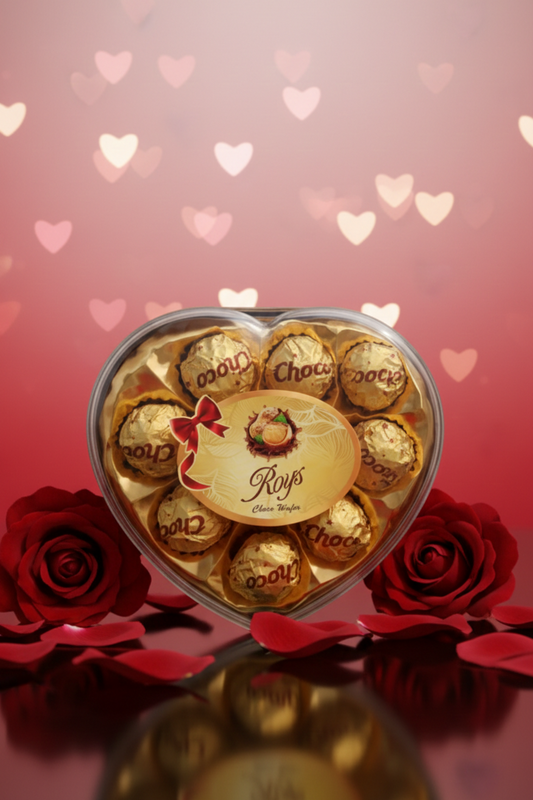 Celebrate love with this premium 8 Dry Fruits Chocolate Heart Box, beautifully packed for gifting.
A perfect mix of taste, elegance, and emotions for someone truly special 