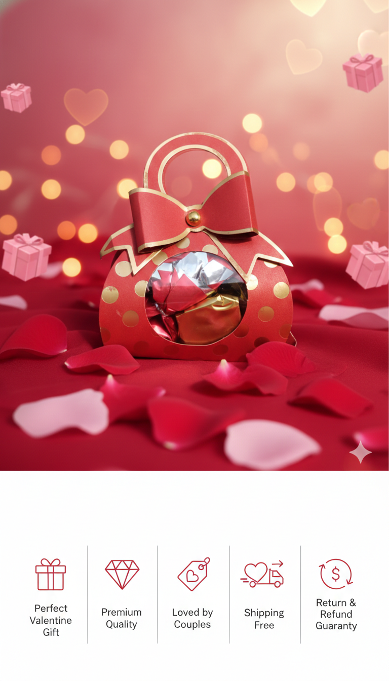 Attractive red & gold romantic design