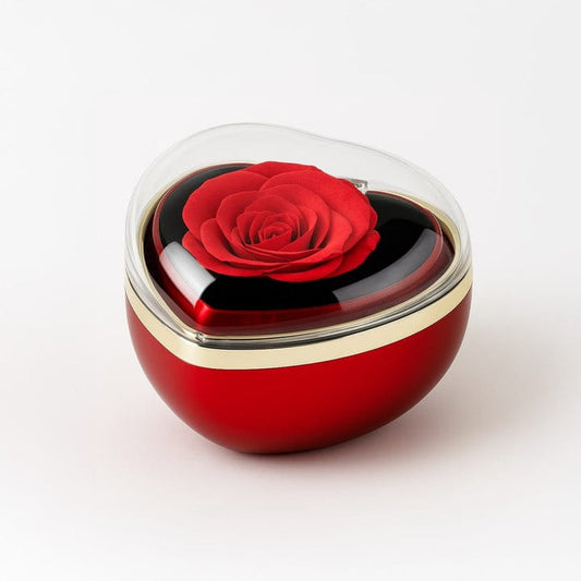 Express your love with this elegant eternal red rose beautifully placed in a heart-shaped luxury box.
A timeless symbol of romance, perfect for making special moments unforgettable.