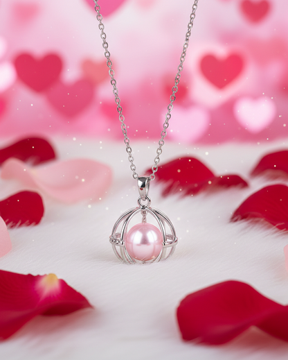Pearl Wish Box Necklace – Romantic Gift for Couples