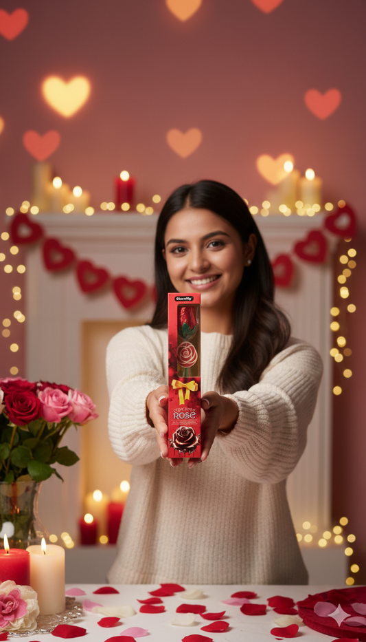 Chocolate Rose Gift Box | Romantic Valentine Gift