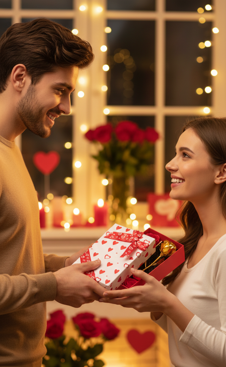 Long-lasting golden rose (symbol of eternal love)