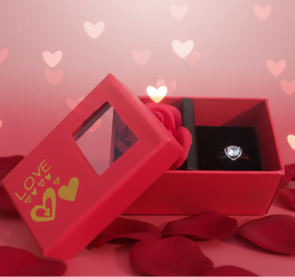 Buy rose ring gift box online in India. Perfect romantic gift for Valentine’s Day, proposal, anniversary & birthday surprises. Premium quality.