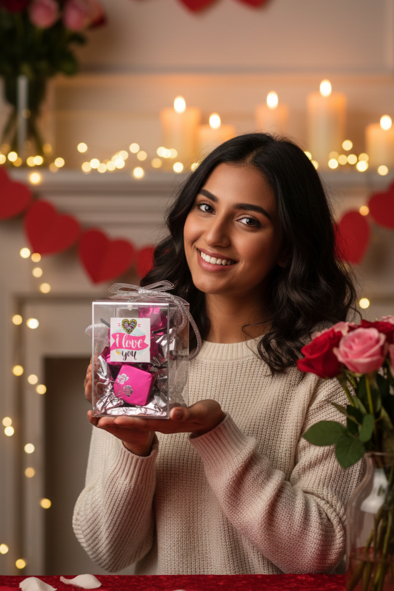 Express your love with this beautiful I Love You chocolate gift box.
A perfect romantic surprise packed with love, sweetness, and emotions for someone special 💖