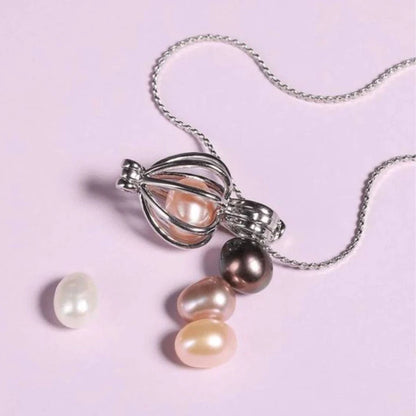 Pearl Wish Box Necklace – Romantic Gift for Couples